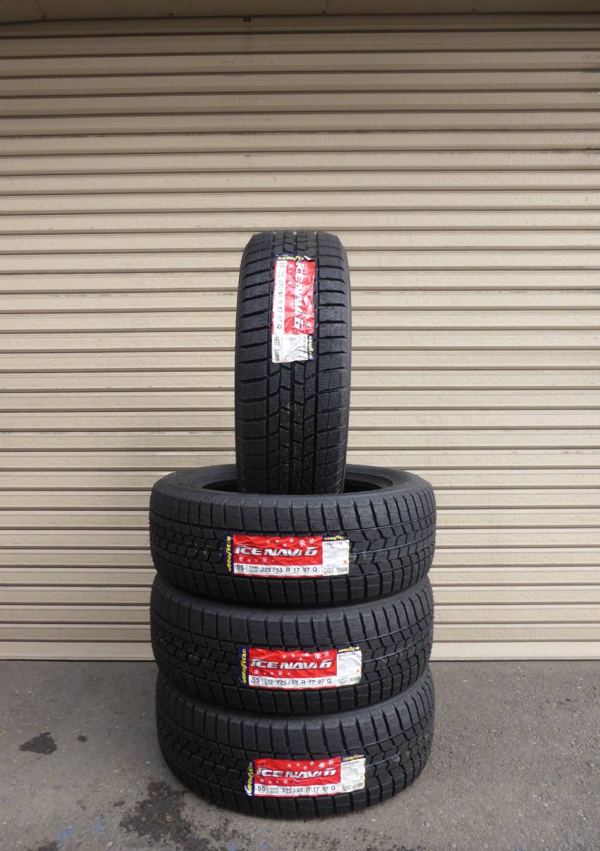  １９年製 グッドイヤー アイスナビ６ 225/55R17 スタッドレスタイヤ４本セット(グッドイヤー)｜売買されたオークション情報、yahooの商品情報をアーカイブ公開 - オークファン 17インチ