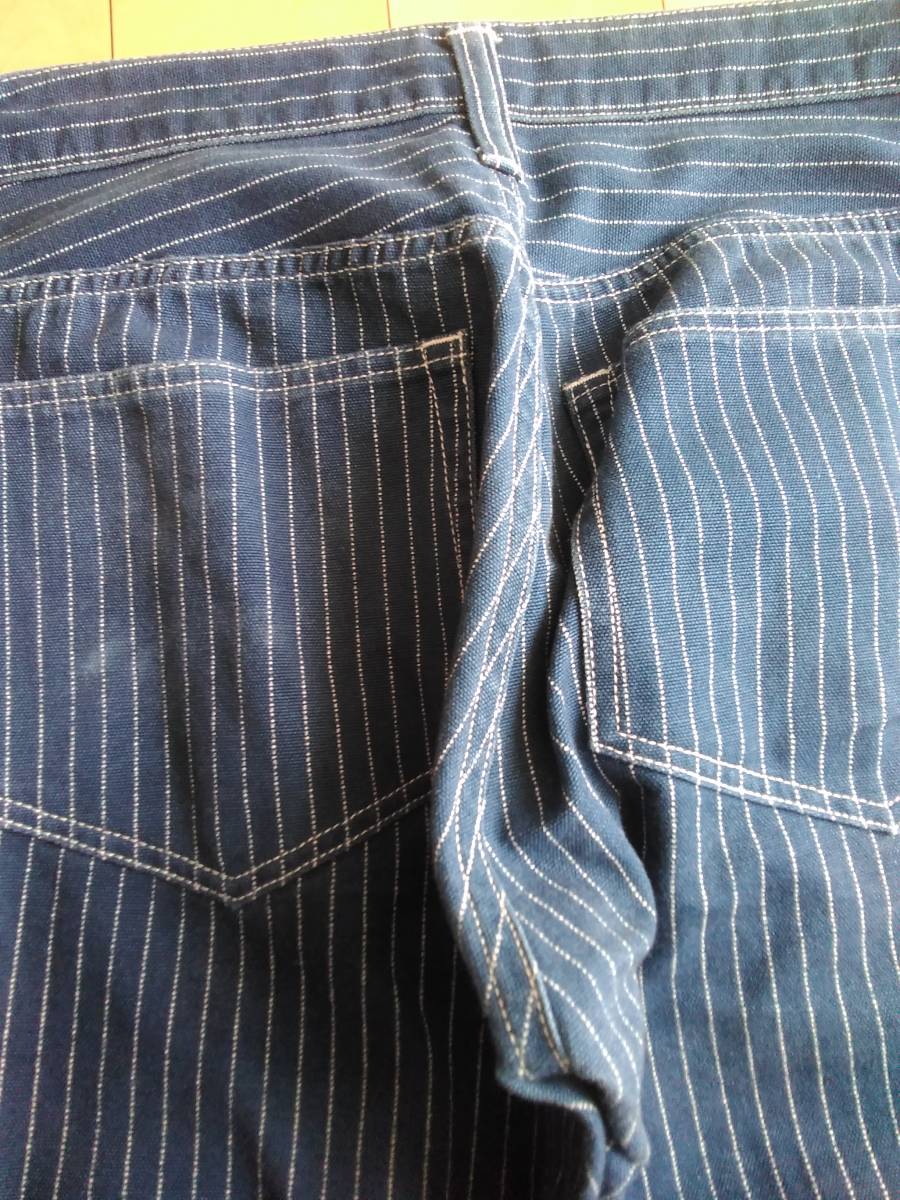 KOJIMA GENES 児島ジーンズ ウォバッシュストライプ ダブルニーワーク
