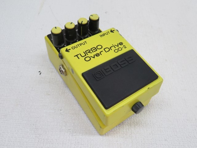 しょうだい 驚きの破格値，お買い得】 ☆BOSS OD-2 エフェクター イエロー TURBO
