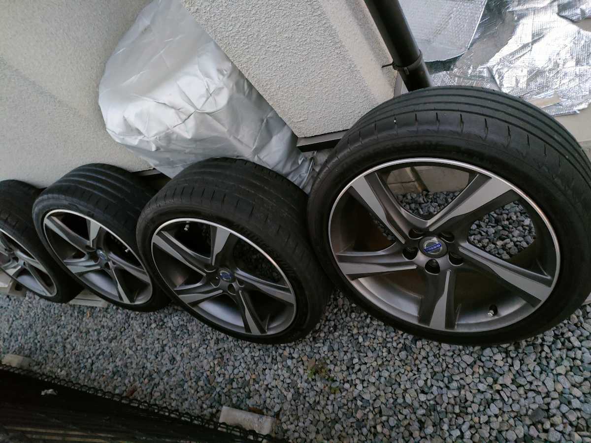 VOLVOボルボS60Rデザイン純正アルミホイール4本2018年ポテンザ付235 