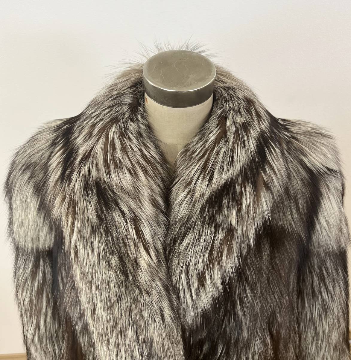 LANVIN】【極上】シルバーフォックス セミロングコート 89㎝ SAGAFOX