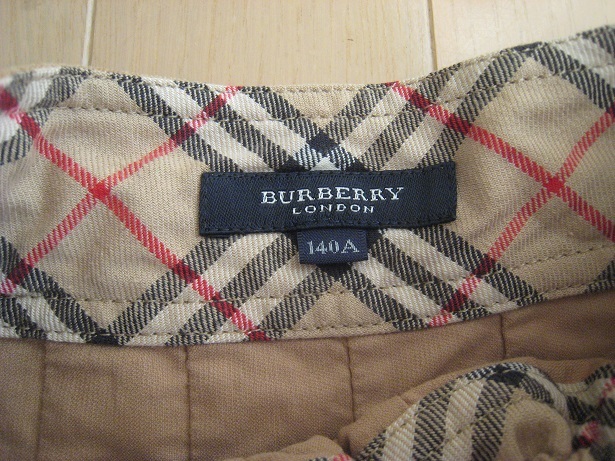 BURBERRY バーバリー 140センチ スカート 細コーデュロイ(スカート 