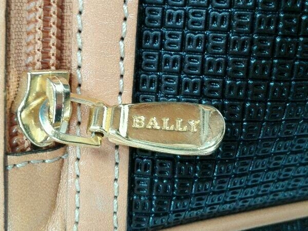 BALLY バリー Bモノグラム ハンドバッグ レザー使用 バイカラー 