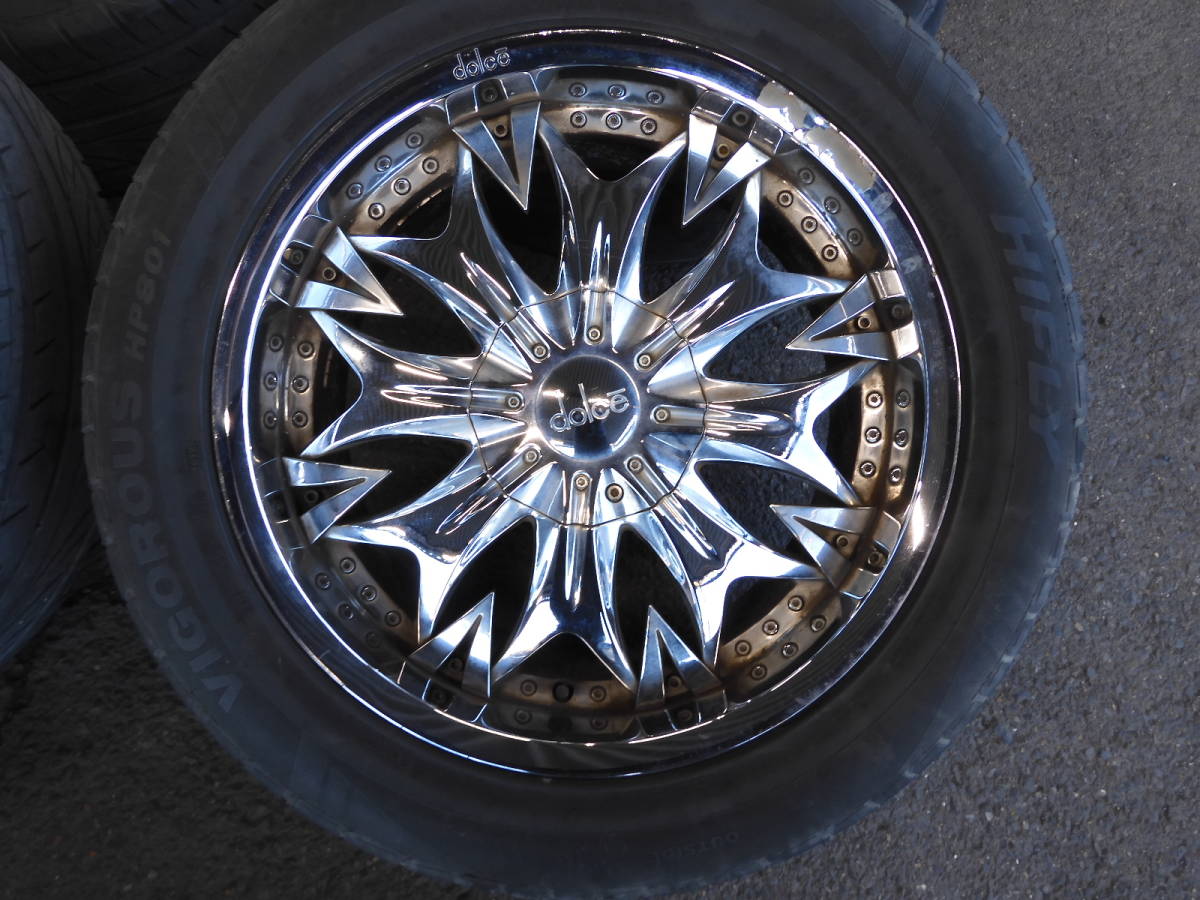 ドルチェ DC20 20×8.5j+35 265/50R20 ハイラックスサーフ プラド 185 