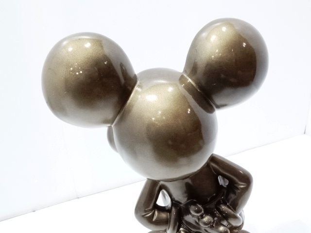 063s○Disney ディズニー ミッキーマウス ブロンズ像 1928-2006