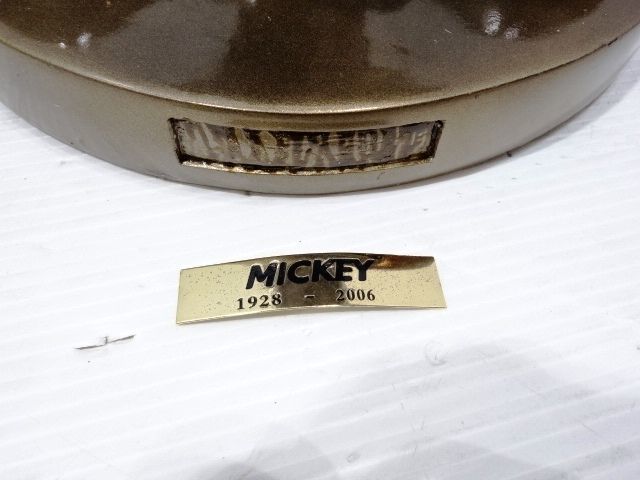 063s○Disney ディズニー ミッキーマウス ブロンズ像 1928-2006