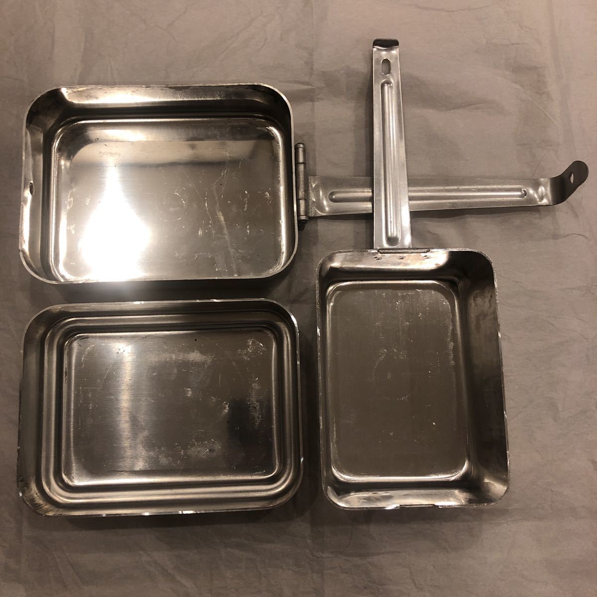 デッドストック新品フランス軍 M52メスキットクッカーセット 飯盒 ソロ