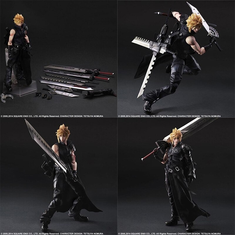 激安大特価，セール 超オススメ 28cm プレイアーツファイナルファンタジーVII クラウドストライフ PVC アクションフィギュア アニメ(ファイナルファンタジー)｜売買されたオークション情報、yahooの商品情報をア ファイナルファンタジー