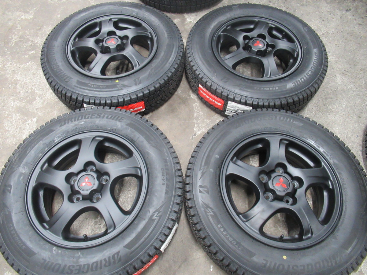【人気セール，HOT】 パジェロミニ BS ブリザックDM-V3 /MITSUBISHI純正カスタムset レッド3ダイア マッドブラック 175/80R15 20年製/バランス済(スタッドレスタイヤ)｜売買されたオークション情報、yahooの商品情報をアー 5穴