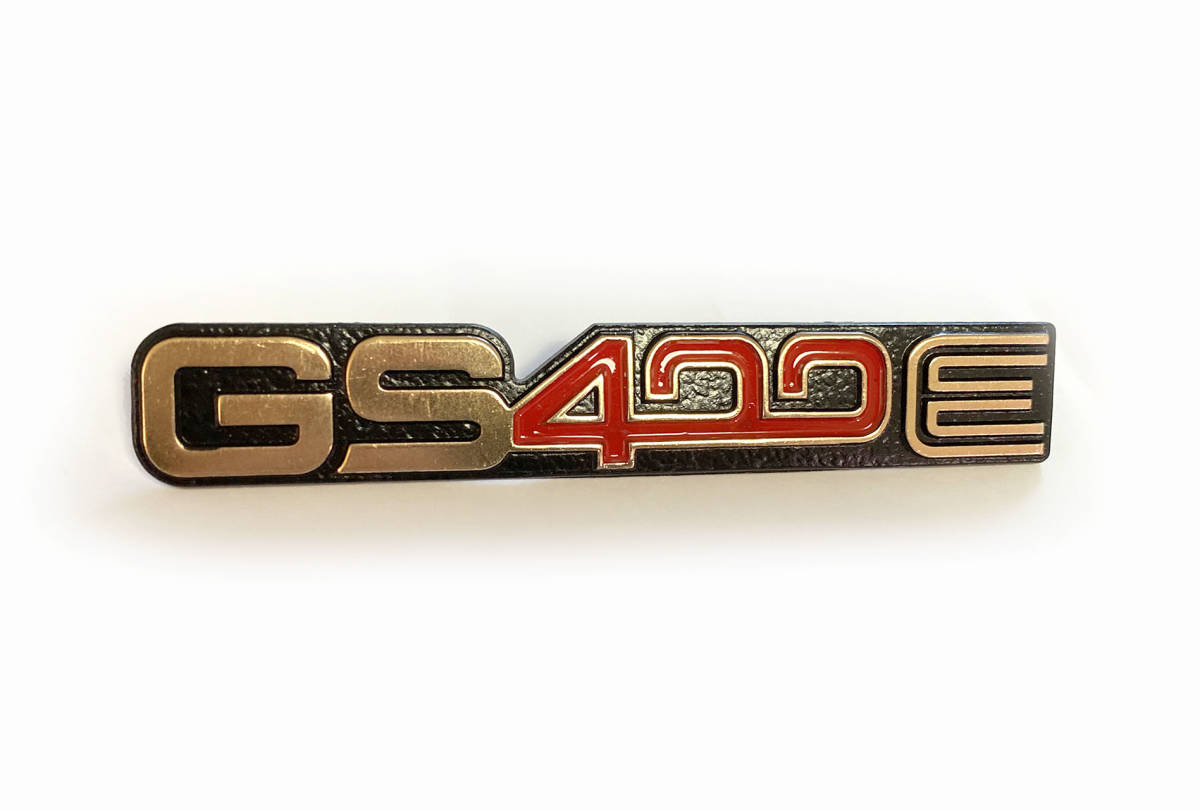 SUZUKI GS400 GS400E サイドカバーエンブレム スズキ 旧車 2枚セット 