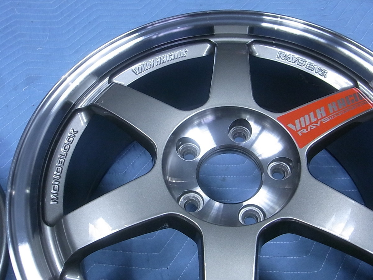 美品 RAYS レイズ VOLK RACING ボルクレーシング TE37 SL 17インチ 7.5 