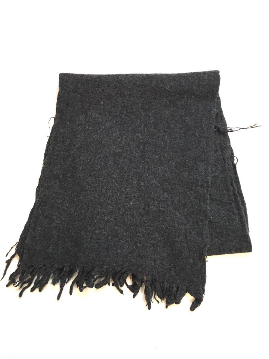 COMME des GARCONS HOMME PLUS 94aw縮絨マフラー チャコールグレー 