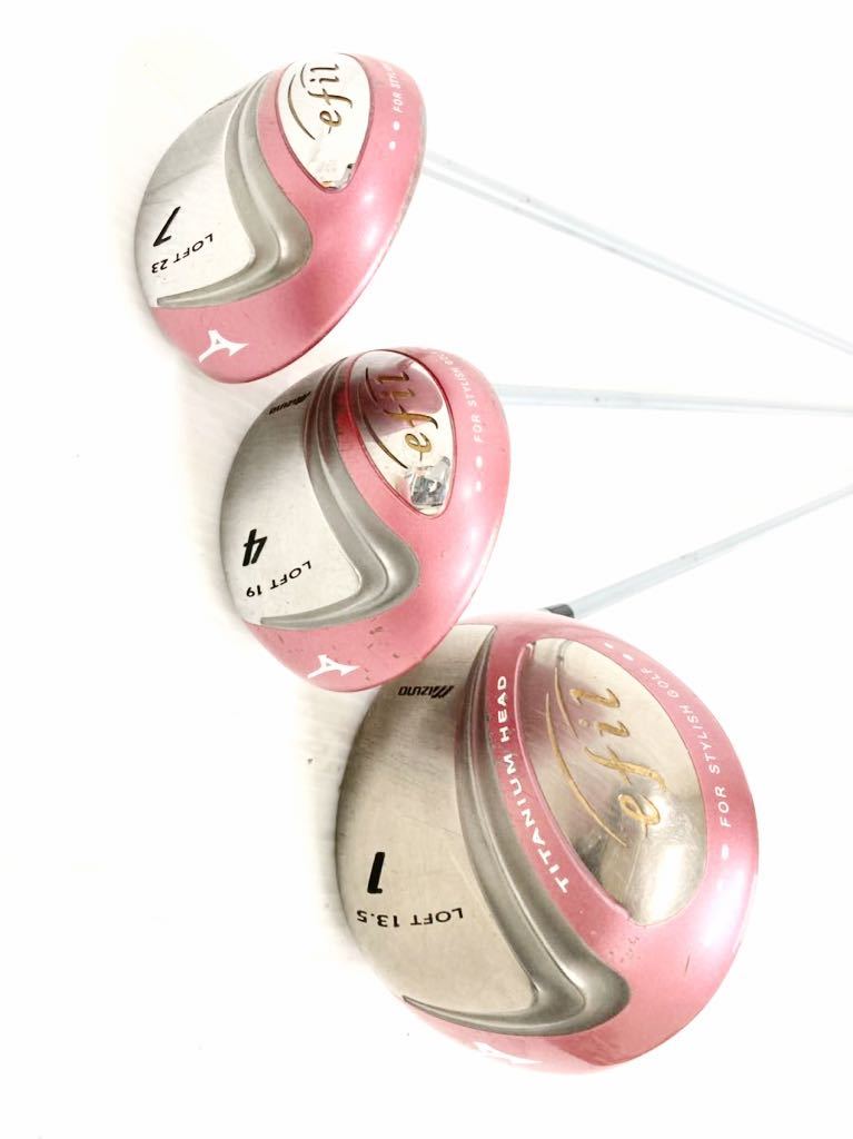 レディースセット！◇Mizuno ミズノ efil＋EURUS◇ゴルフクラブ 9本  