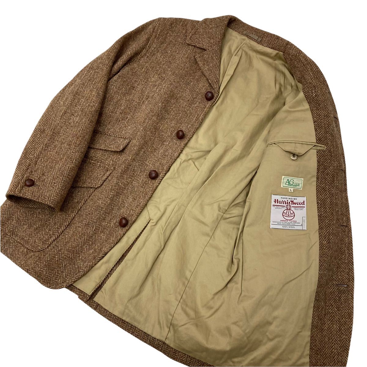 E-9 AG CLUB × HARRIS TWEED ハリスツイード くるみボタン