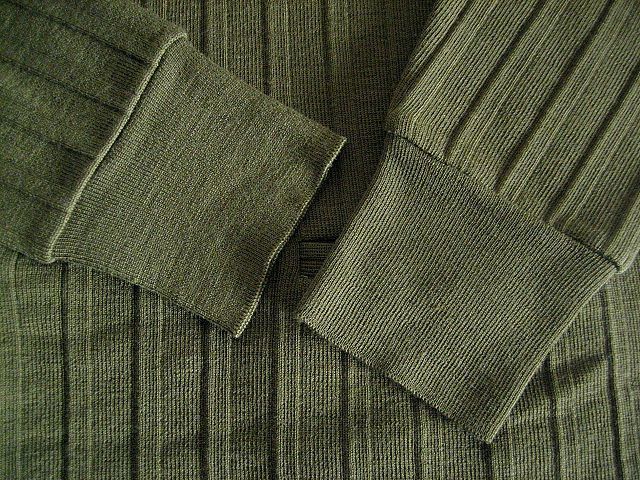 美品 ATLAST&CO BUTCHER PRODUCTS RIB KNIT Vネック リブニット 40 AT 