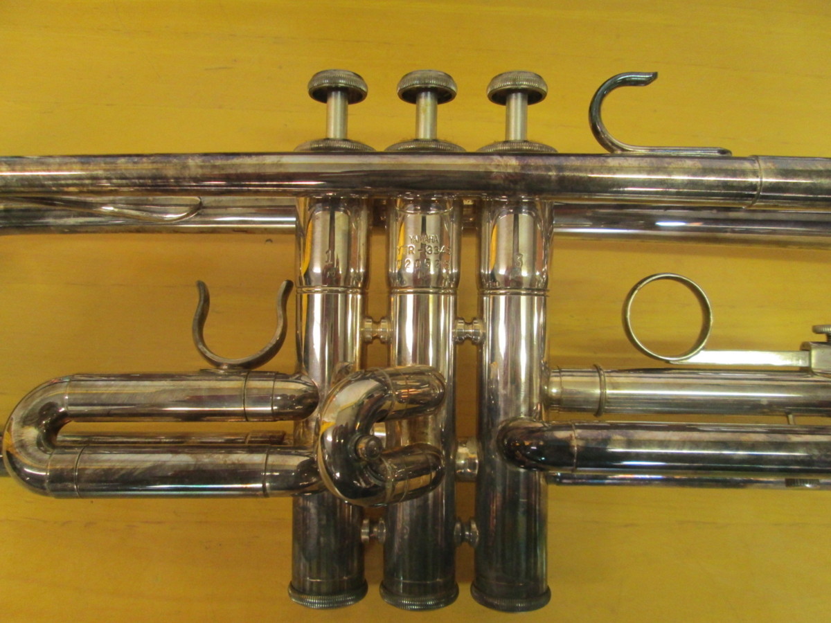 中古 現状品 傷汚れ有り】YAMAHA YTR-334S トランペット 動作未確認