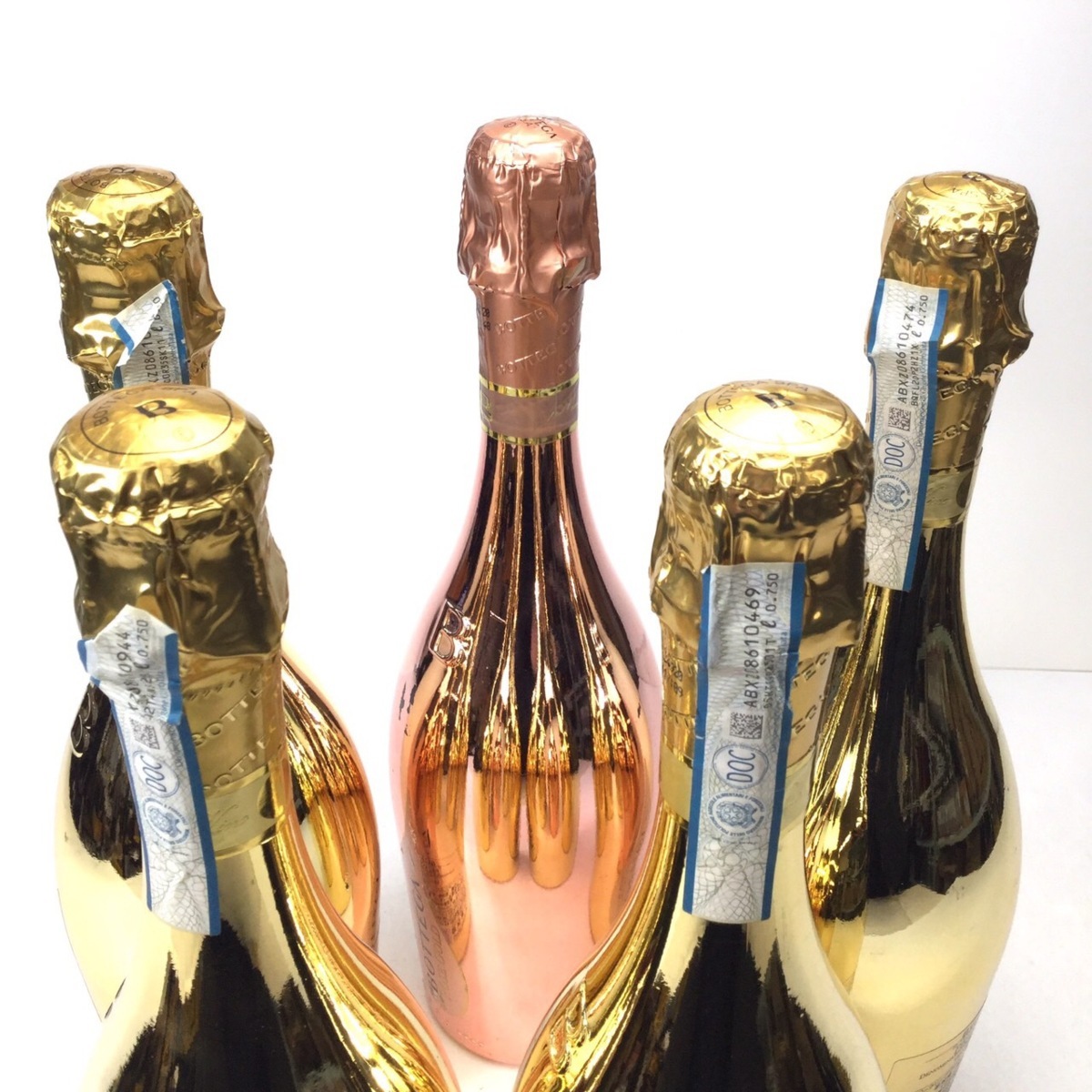 Bottega ゴールド スパークリングワイン　空ボトル4本セット Bottega ゴールド スパークリングワイン 空ボトル4本セット