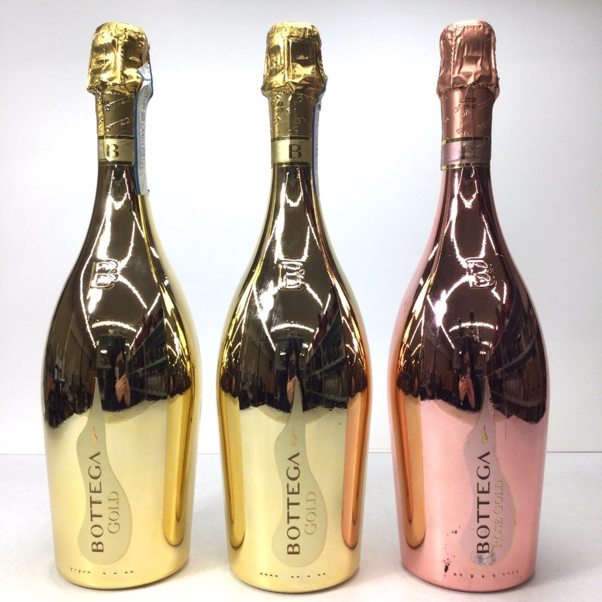 Bottega ゴールド スパークリングワイン 空ボトル4本セット