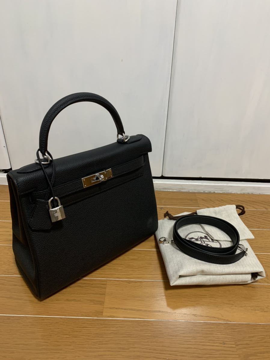  一円スタート ほぼ エルメス HERMES ケリー 28 ハンドバッグ 内縫 ブラックレザー Z刻印(ケリー28)｜売買されたオークション情報、yahooの商品情報をアーカイブ公開 - オークファン かばん、バッグ