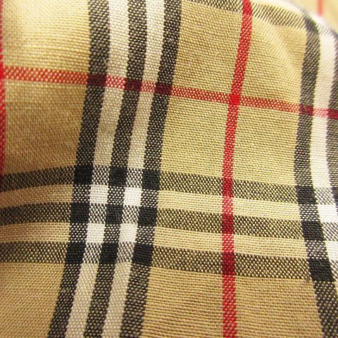 バーバリーブルーレーベル ブラウス BLUE ブルー (バーバリー ラクマ バーバリーズブルーレーベル シャツ ブラウス 長袖 ノバチェック 刺繍 ワンポイント ロゴ コットン ベージュ系 38 ECR レディース