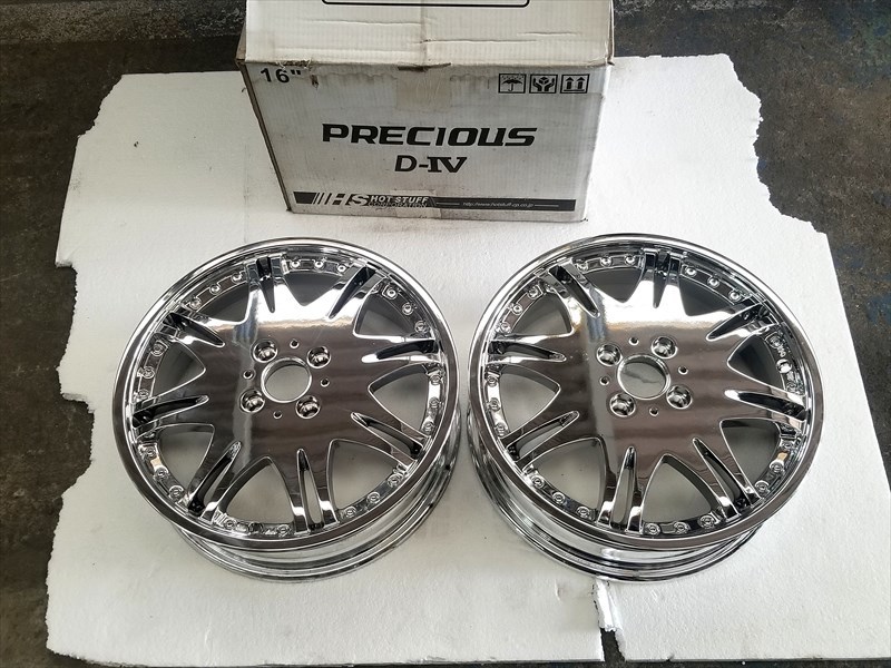 HOT，定番人気 ２本 プレシャスD４ 16ｘ5Ｊ +45 4Ｈ PCD 100 クロームメッキ と 軽自動車 軽カー(社外品)｜売買されたオークション情報、yahooの商品情報をアーカイブ公開 - オークファン 4穴