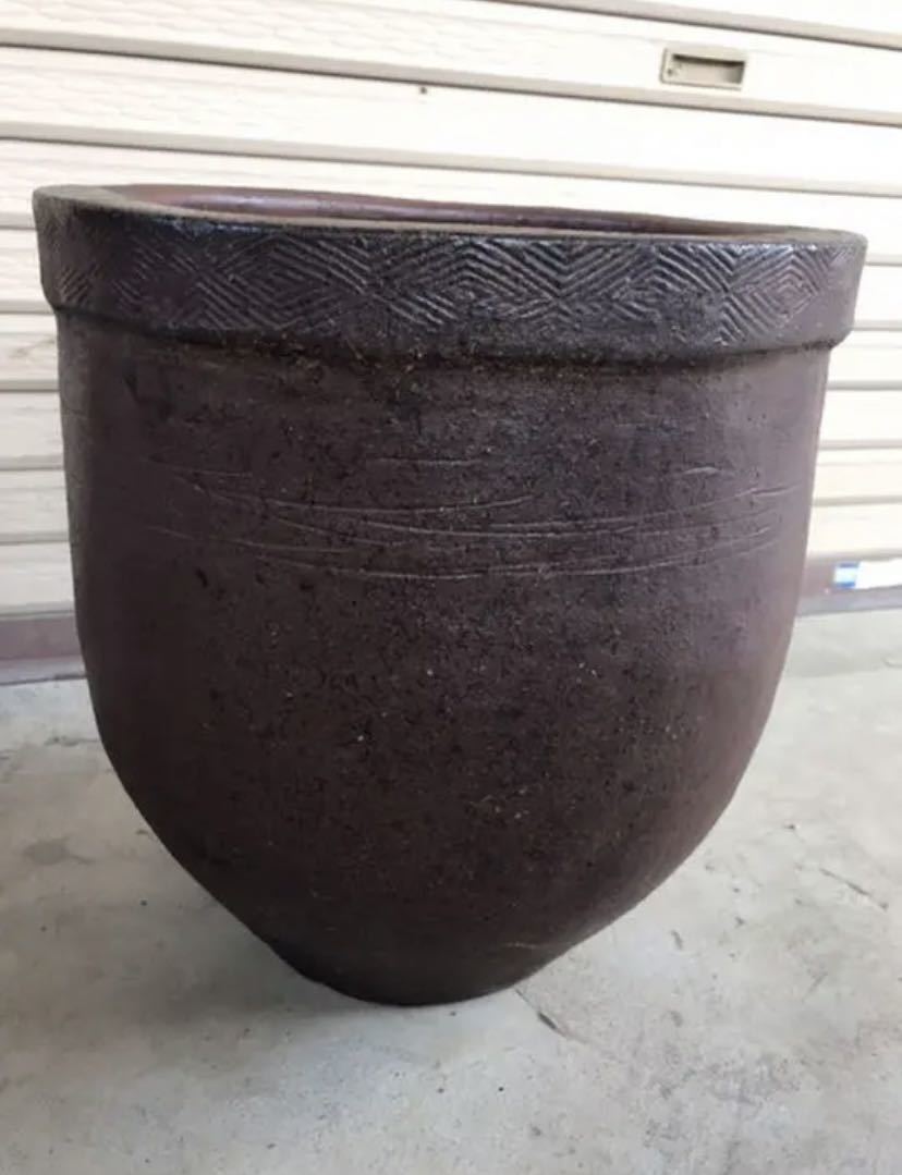 大型 水かめ 壺 かめ 陶器 陶芸 ガーデニングオブジェ