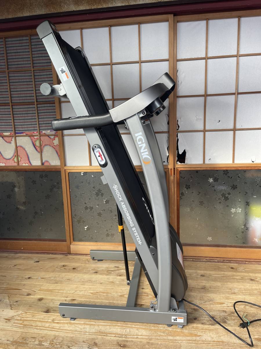 1000円スタート IGNIO/ イグニオ電動 ランニングマシーン 折りたたみ