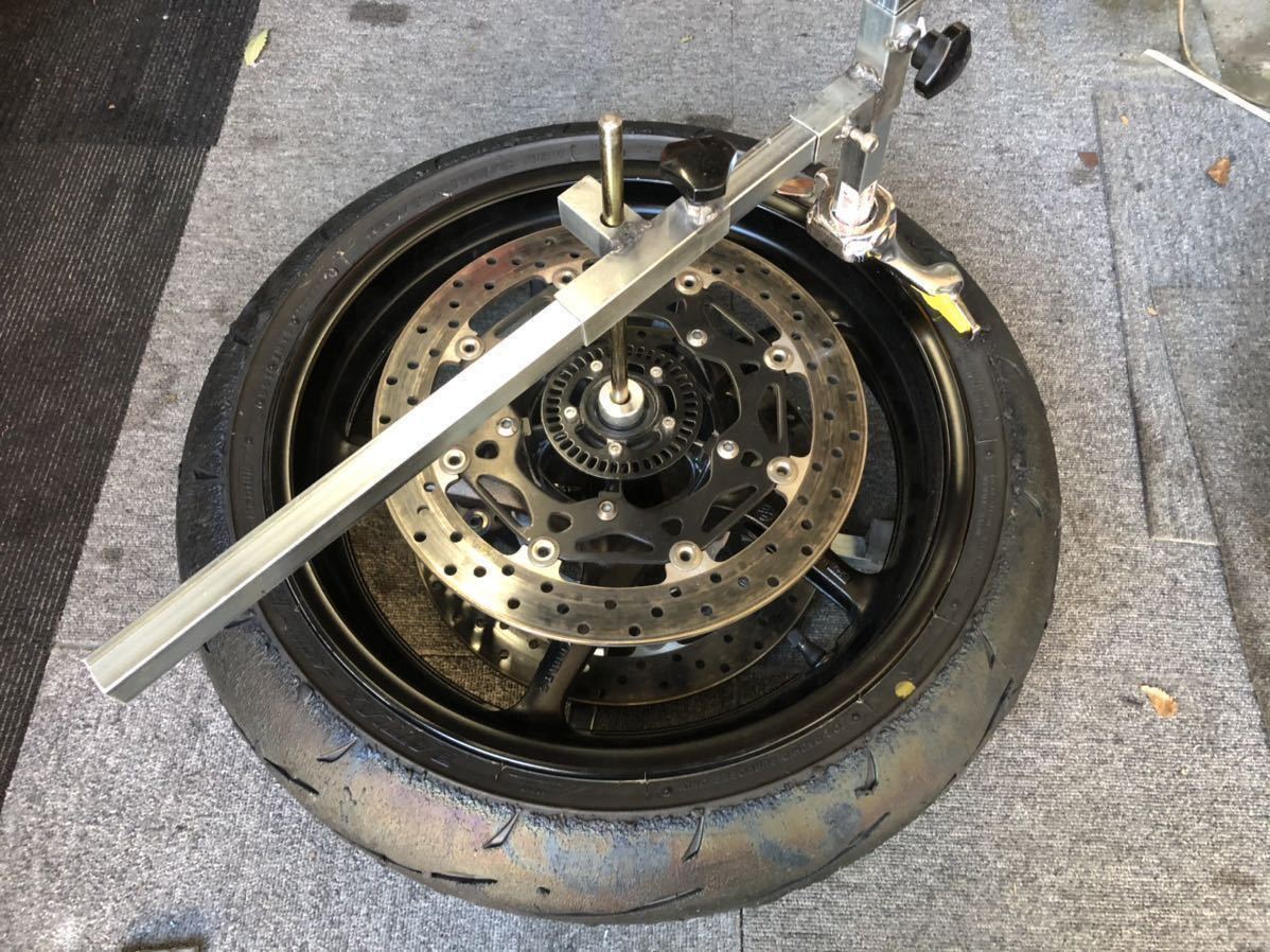 限定SALE，HOT 71 バランサーセット バイク用 手動式タイヤチェンジー シャフト12&phi; センター出し用三角錐 上下にも12&phi;カラー(タイヤチェンジャー)｜売買されたオークション情報、yahooの商品情報をア タイヤチェンジャー