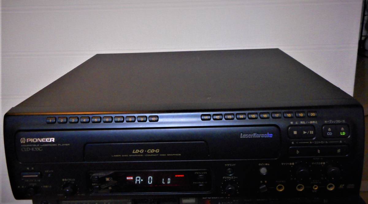 美品】PIONEER パイオニア CLD-K33G 整備動作品 LD/CDプレーヤー