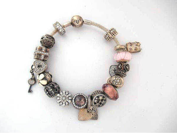 1円 パンドラ チャーム SV925 ブレスレット AQ261