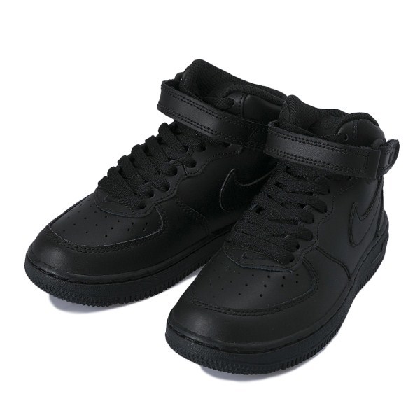 18cm○NIKE FORCE 1 MID (PS) 314196-004 Black ナイキ フォース 1 