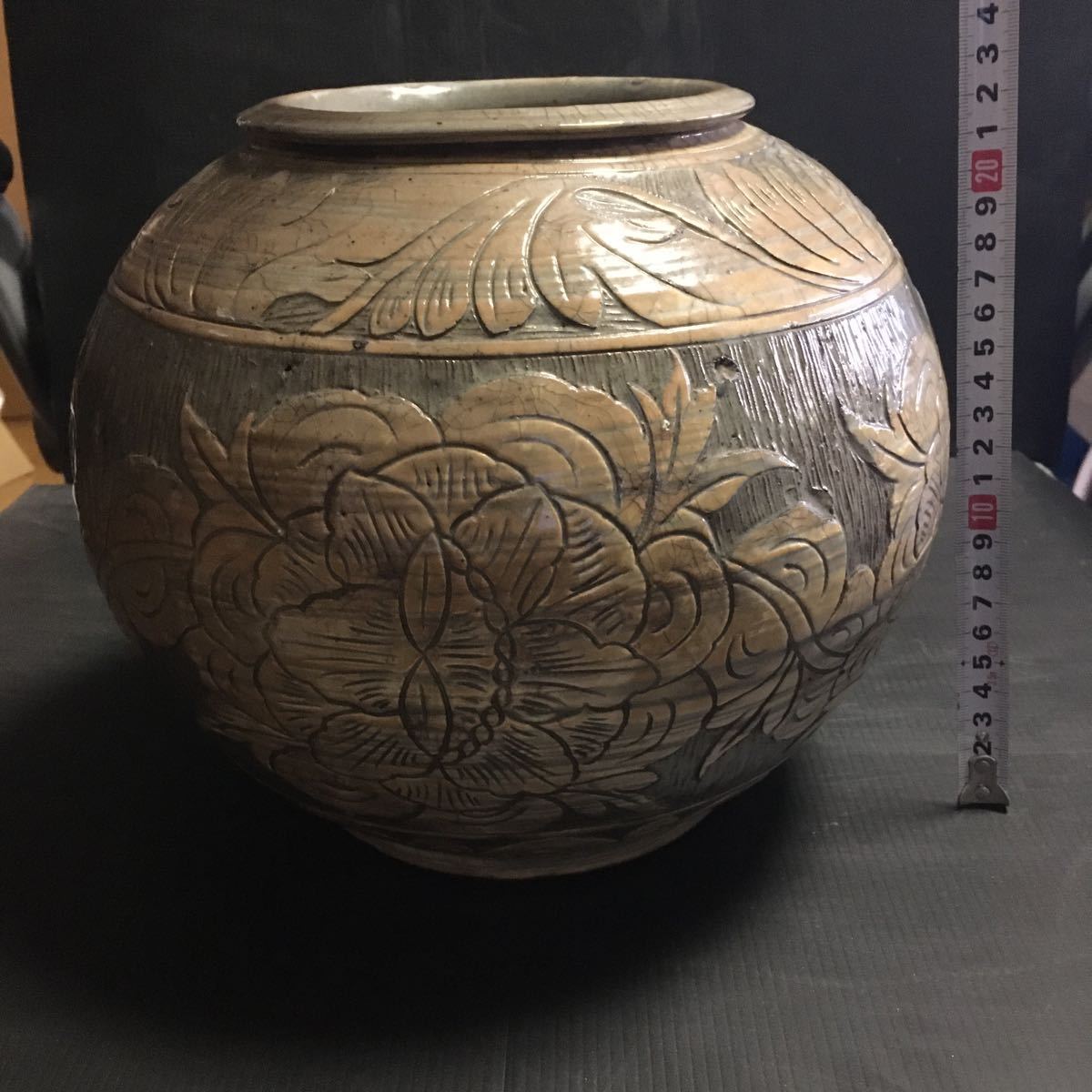 李朝 | 朝鮮古美術 染付 花文壺 - Yahoo!オークション 古美術遊美