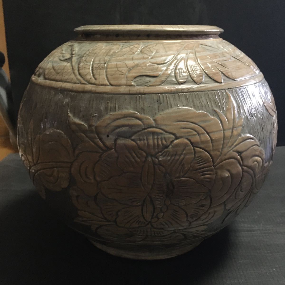 李朝 | 朝鮮古美術 染付 花文壺 - Yahoo!オークション 古美術遊美