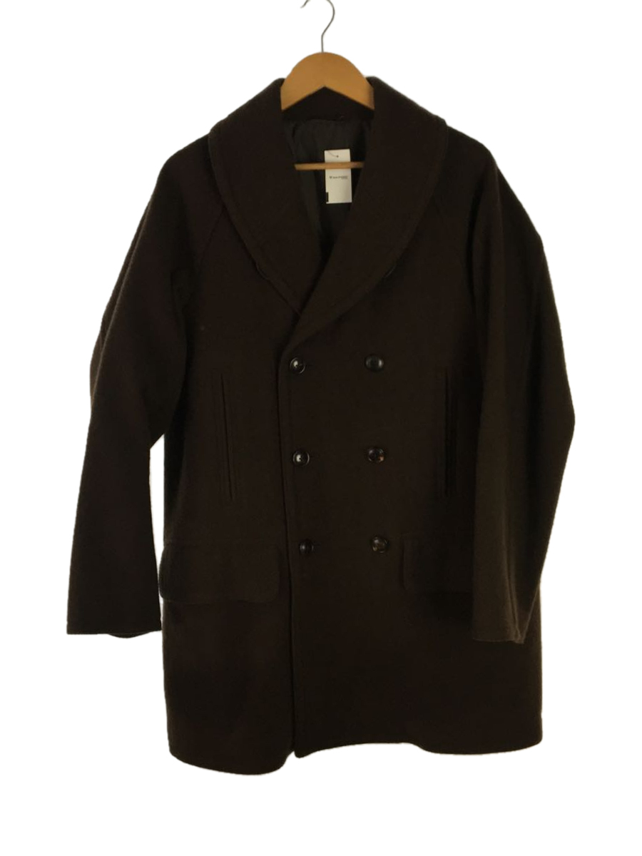 COMOLI◆コート/2/ウール/BRW/j03-04011/ヤクメルトンショールカラーコート