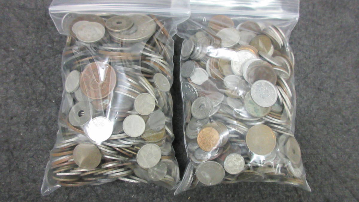 55006◇日本 旧硬貨 古銭 まとめ売り! 約2.6kg分! 旧貨幣 古コイン