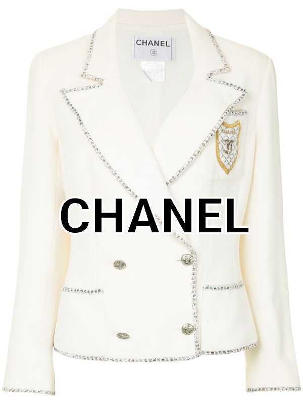 ★☆送料無料　人気　完売　CHANEL　シャネル　エンブレム　ジャケット　ココマーク　白☆★