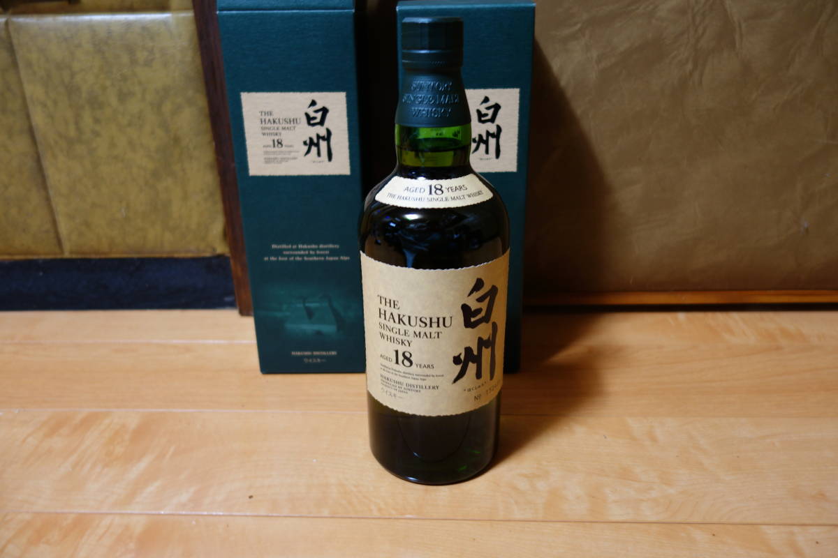 未開栓】 サントリー 白州 18年 700ml 43％ 箱付 シングルモルト