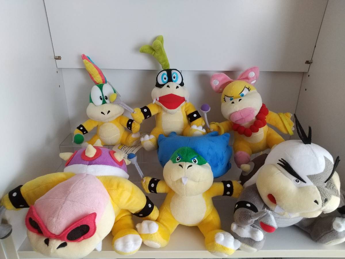 新作，新品 スーパーマリオ ぬいぐるみ 三栄貿易 SANEI モートン ウェンディ イギー ロイ レミー ルドウィッグ ６体 セット(スーパーマリオ)｜売買されたオークション情報、yahooの商品情報をアーカイブ スーパーマリオ