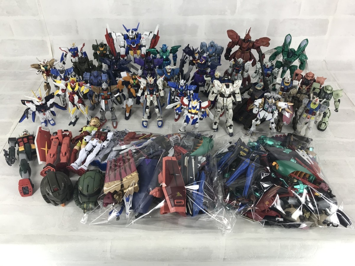 ジャンク品 ガンプラ プラモデル 組立品まとめ 破損 欠品あり(ガンダム 