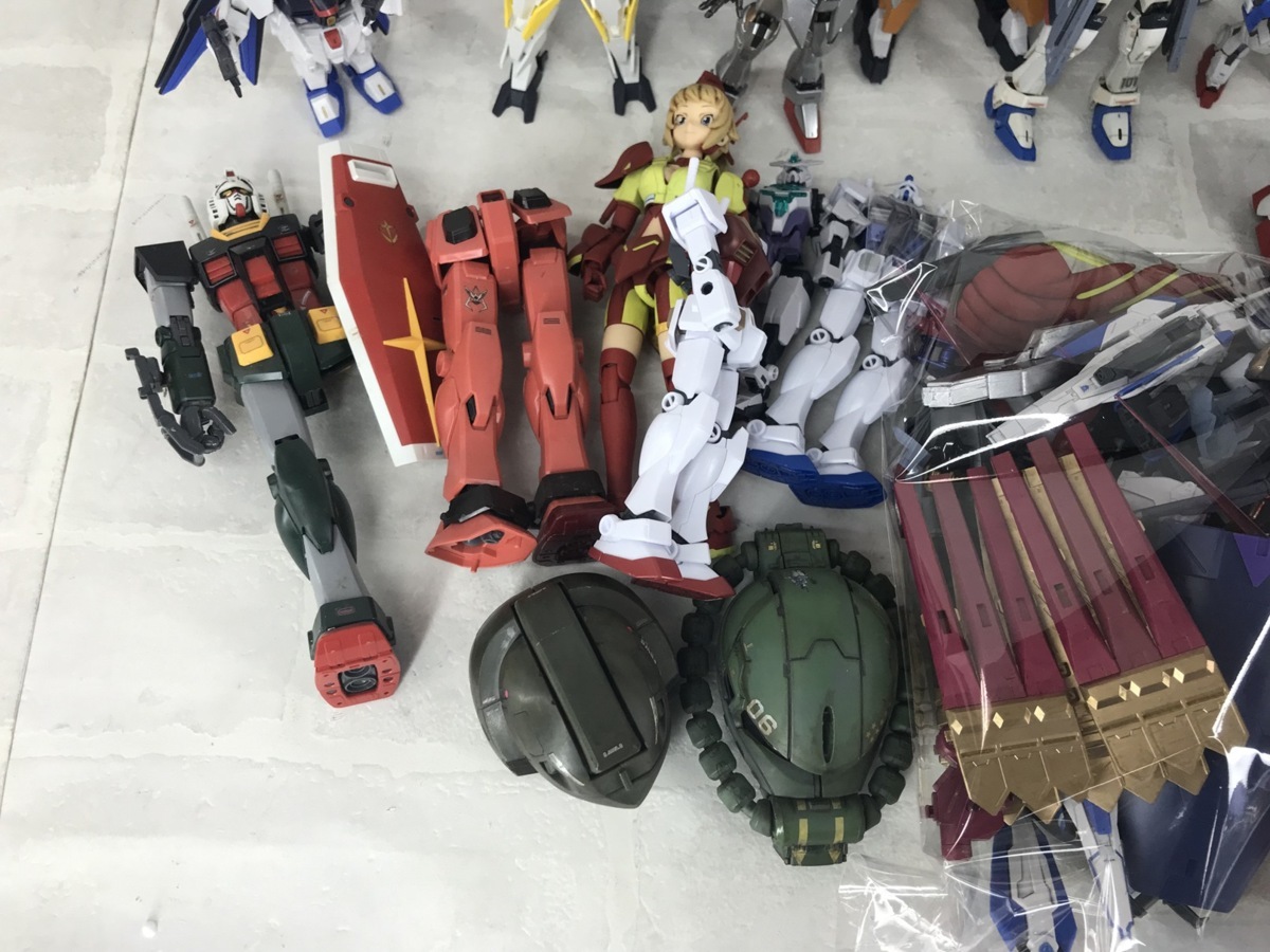 ジャンク品 ガンプラ プラモデル 組立品まとめ 破損 欠品あり(ガンダム 