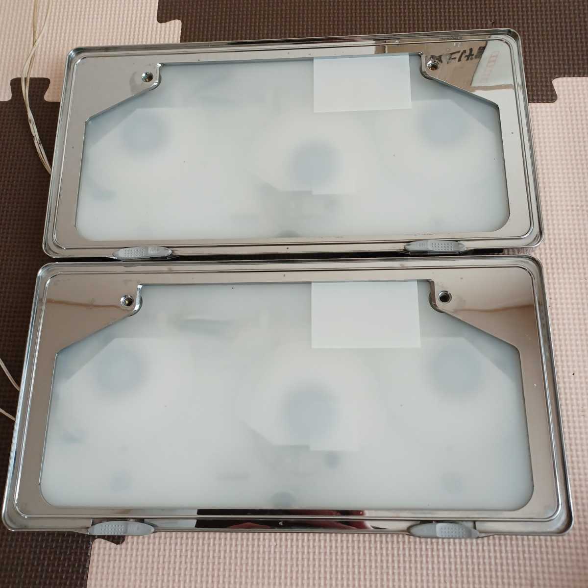 中古 字光式ナンバープレート ダイアモンドリング 旭化成テクノプラス 