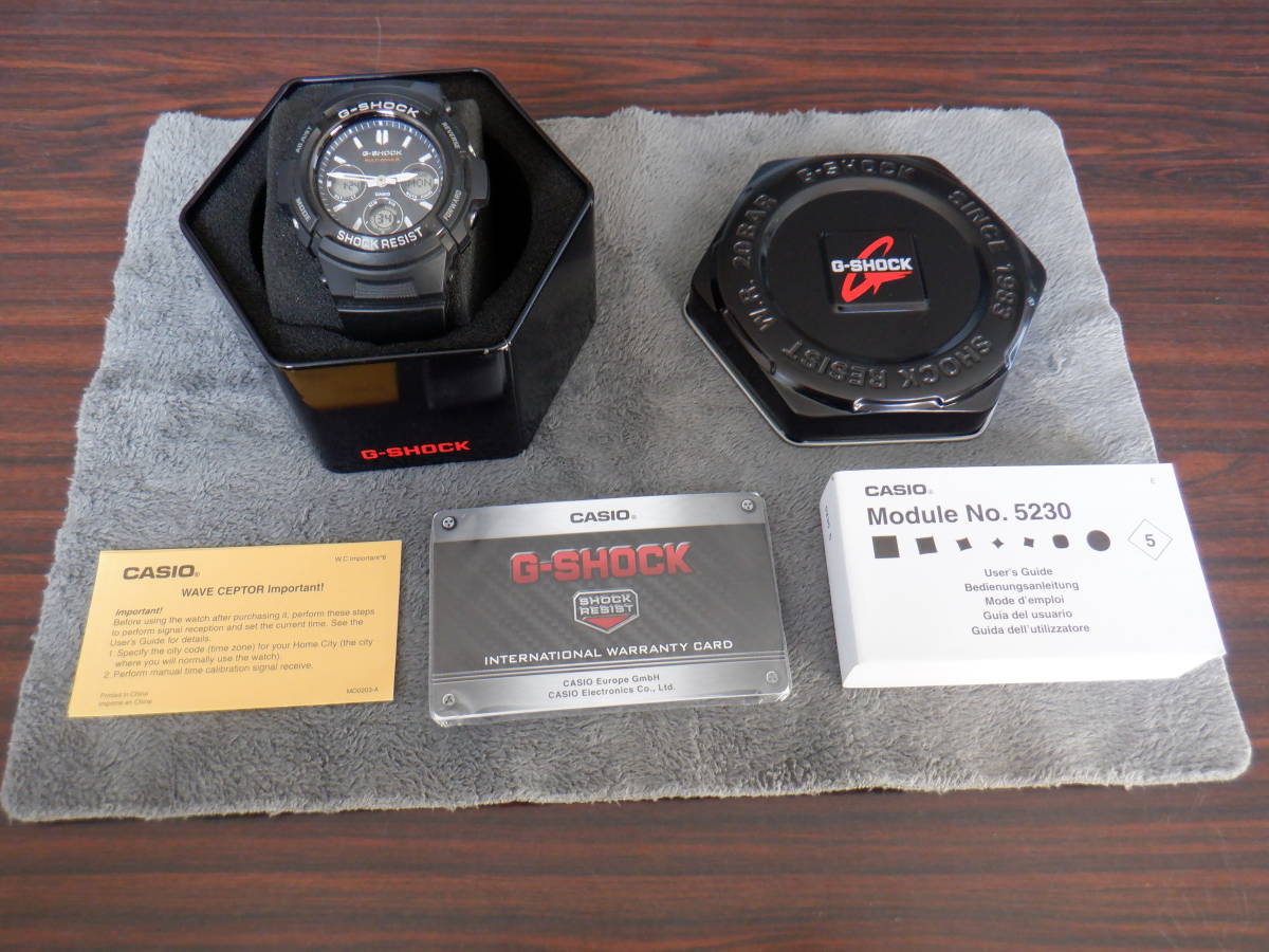 カシオ G-SHOCK 電波ソーラー AWG-M100SB BLK アクセサリー、時計 G 