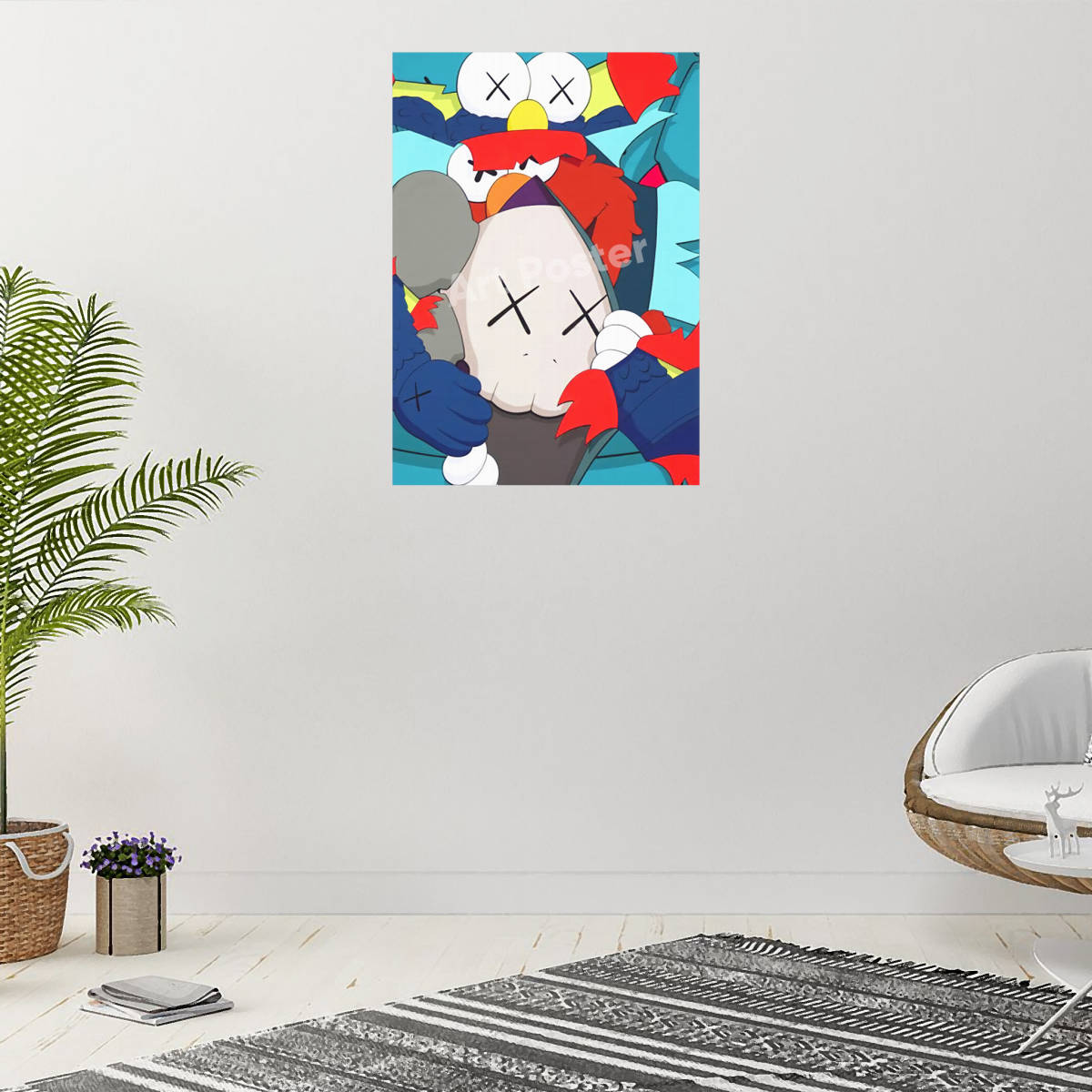 カウズ KAWS ポスター アートポスター インテリア ブライアン 