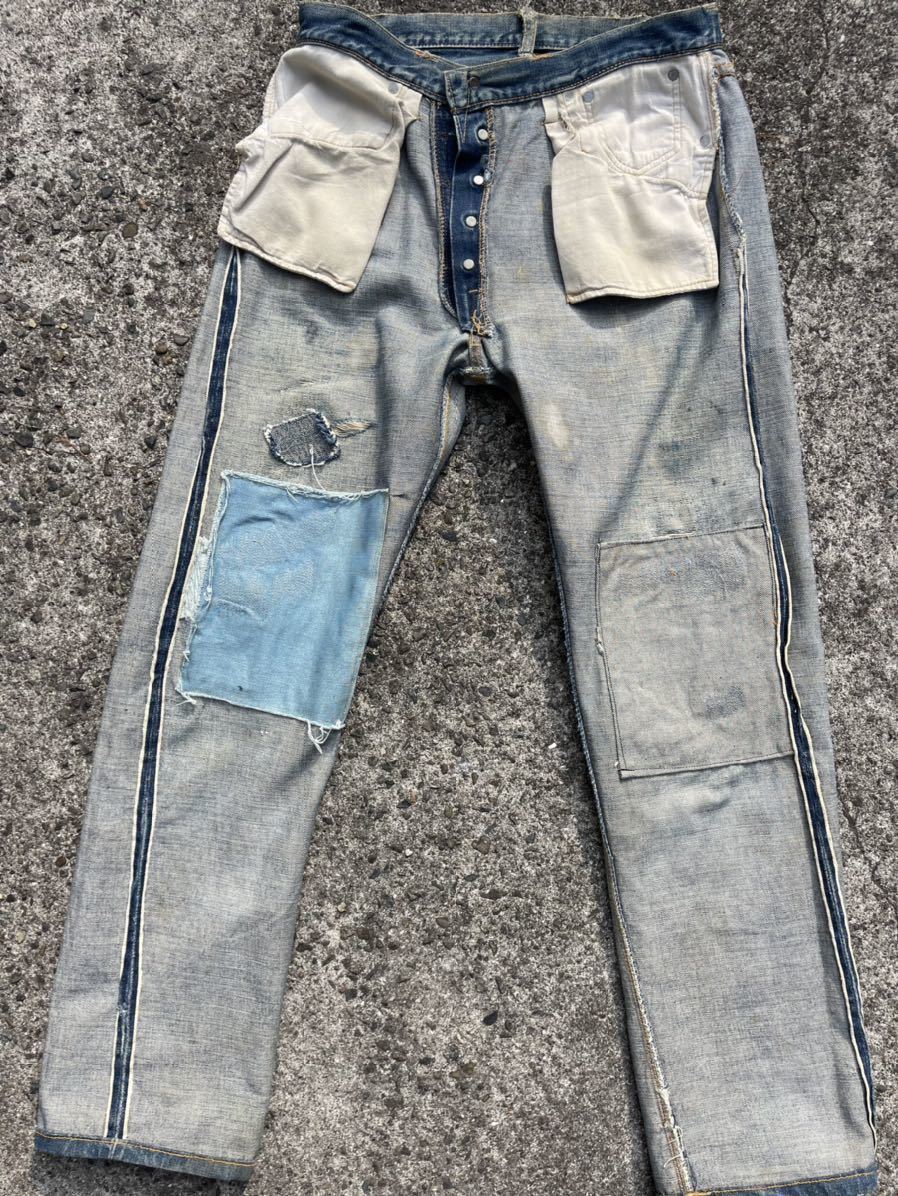60年代 Vintage Levi's 501 ビッグE 足長R ボタン裏16 Vステッチ ビンテージリーバイス 前期ビッグE タイプ TYPE