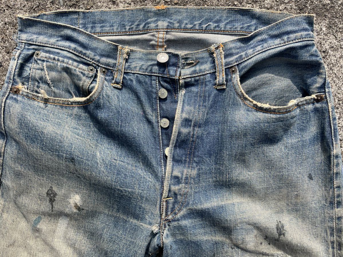60年代 Vintage Levi's 501 ビッグE 足長R ボタン裏16 Vステッチ ビンテージリーバイス 前期ビッグE タイプ TYPE