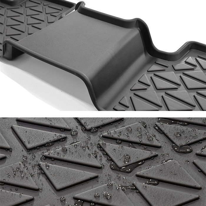 ◆24540 50系 RAV4 3D フロアマット 防水 防汚 TPO素材 ブラック 3P 新品 前後 セット 立体 専用設計 フロア マット 50系 RAV4 フロアマット 立体構造 防水・防汚 [J]