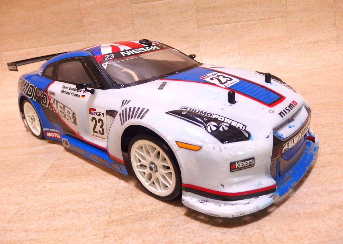 タミヤ TA06 GTRボディ付 シャーシセット オプションパーツ付