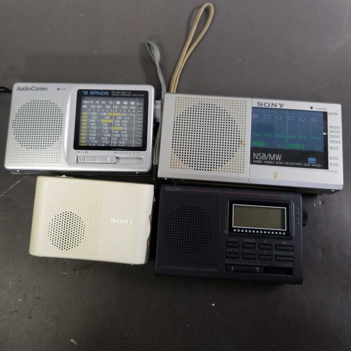 同梱NG□578□ラジオ 10台セット SONY ICR-N10R ICR-N1 ICF-