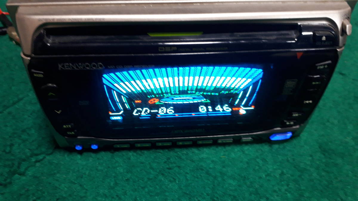 KENWOOD 当時物 カーステ 旧車 オーディオ CD/MDデッキ ケンウッド DPX