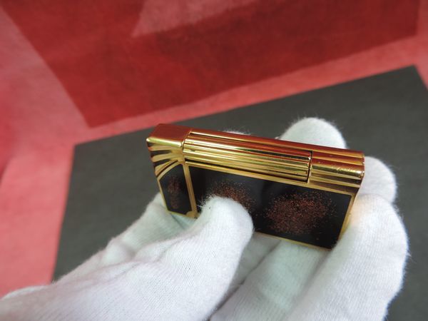 S.T.Dupont ガスライター 漆塗り 金ラメ ゴールド デュポン 漆 漆塗り